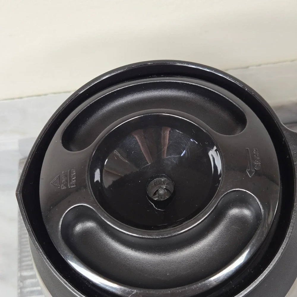 Mr. Coffee Carafe Stainless Steel Thermal 8 Cup Pot Replacement Black Lid Handle